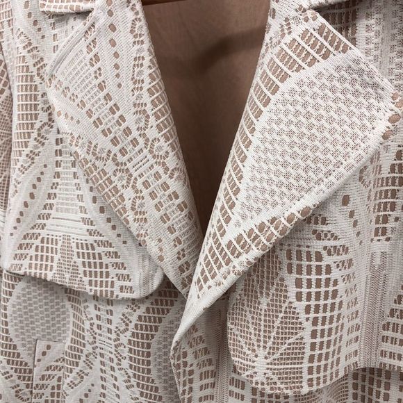 Pixley Marsa Ivory Lace Moto Jacket Blazer - Picture 3 of 11